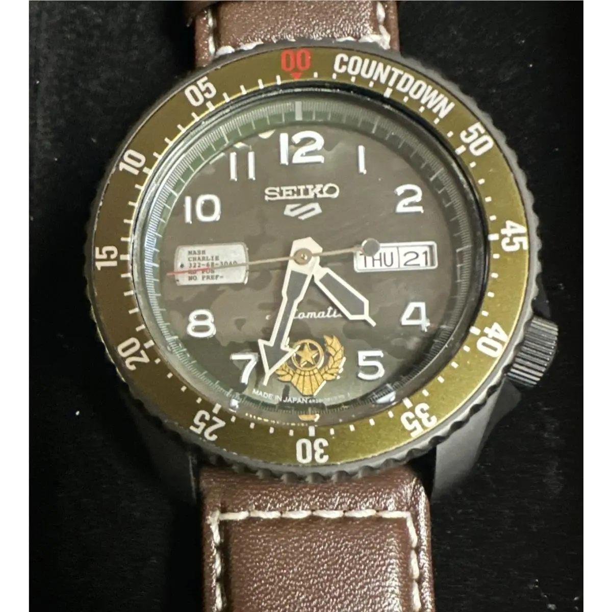 Seiko 5 Sports x Street Fighter V Guile SBSA081 Automatic Men`s Watch Limited Ed