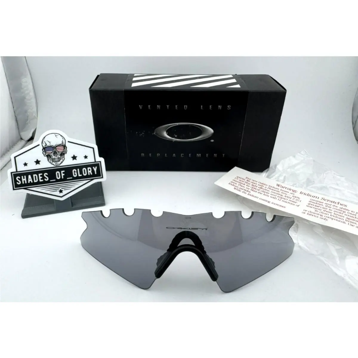 M Frame Sweep Vented Slate Iridium Lens Nose Pad Sunglasses by Oakley