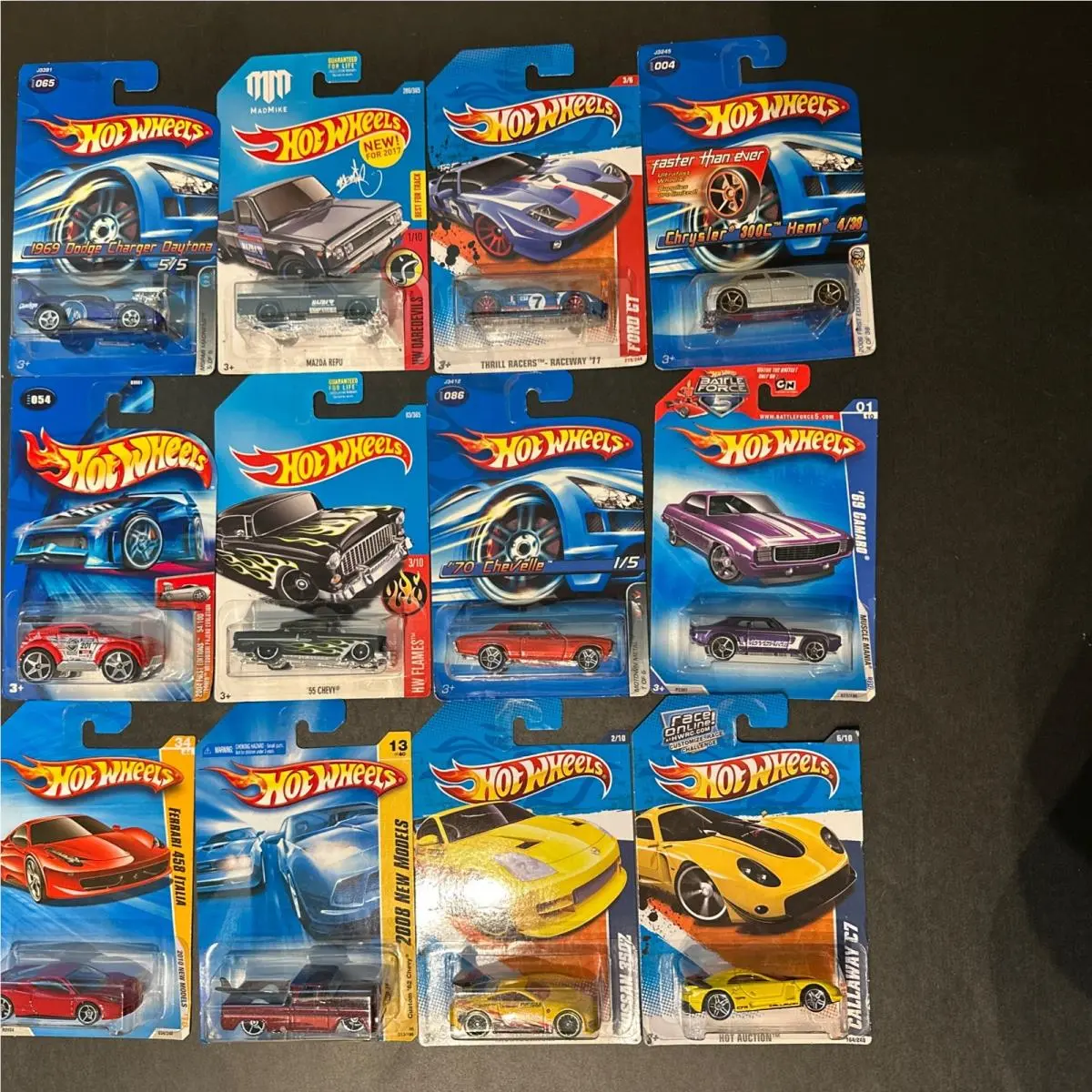 Hot Wheels Set of 12 Miscellaneous 05’-2011 Condition Collectible ￼