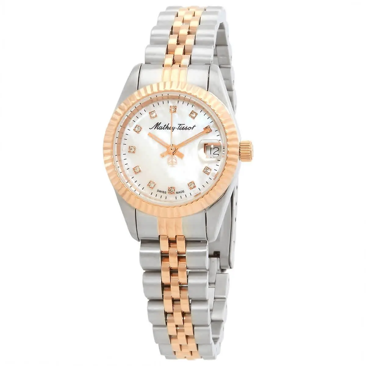 Mathey-tissot Mathy II Quartz White Dial Ladies Watch D710RA