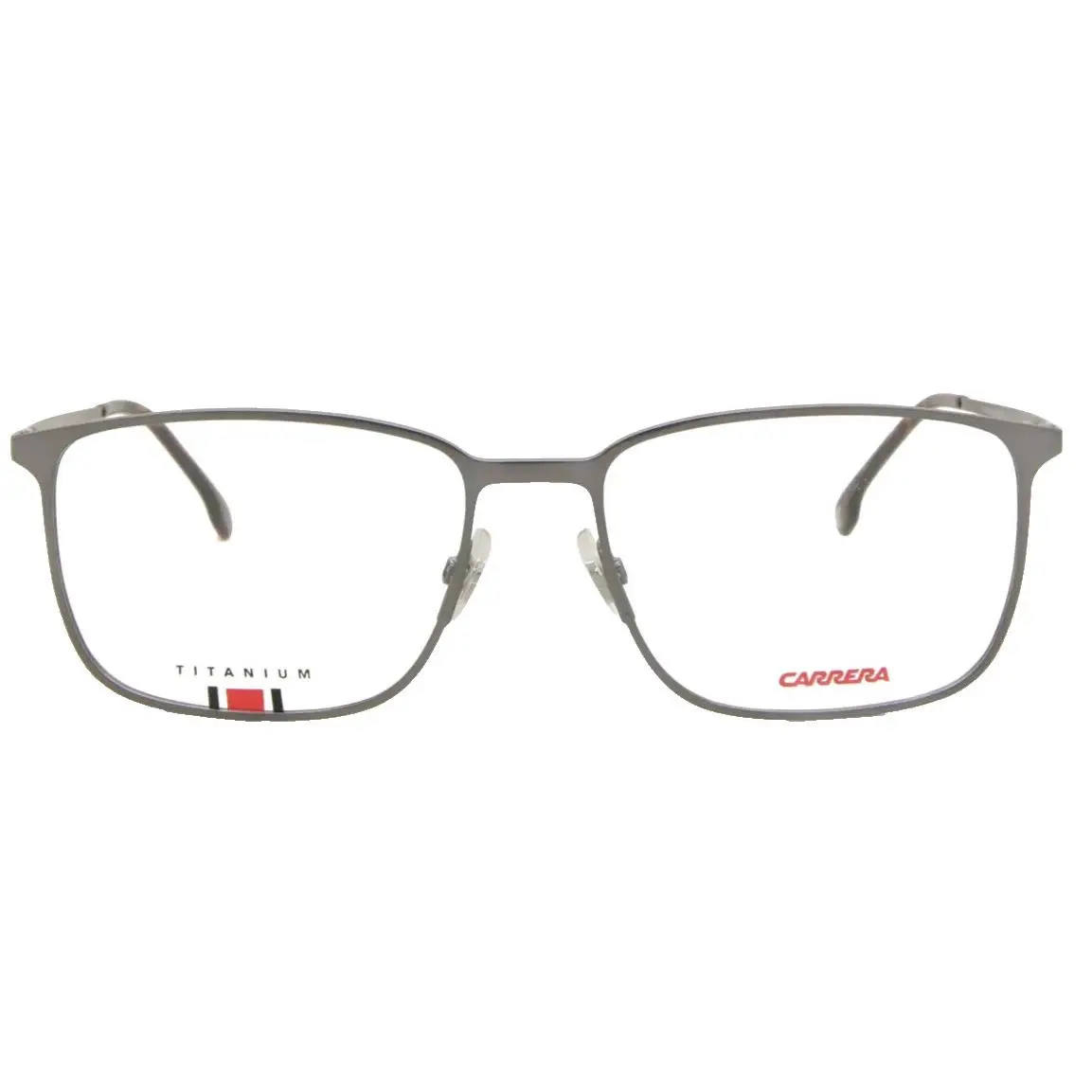 Carrera 8858 R80 Matte Silver Titanium Eyeglasses Frames 56-17-156