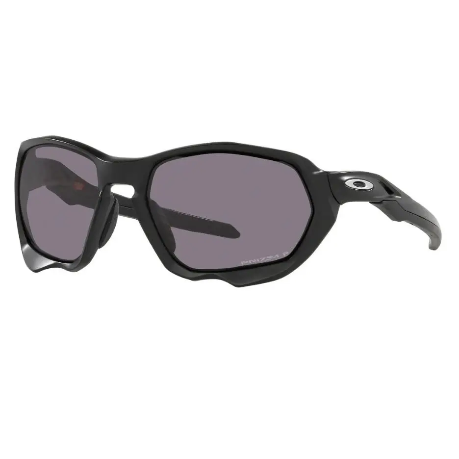 Oakley Plazma OO4019-02 Matte Black/prizm Grey Polarized Sunglasses - Frame: Black, Lens: Gray