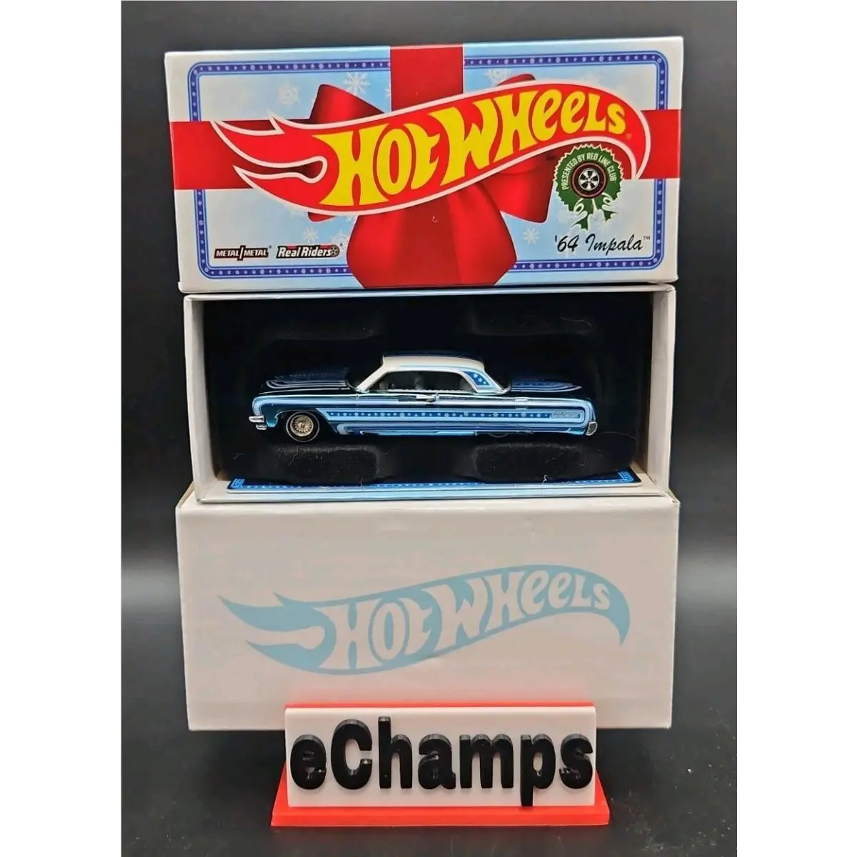 2021 Hot Wheels Rlc Holiday Snowman Chevy `64 Impala 22573/30000 Unsealed Box