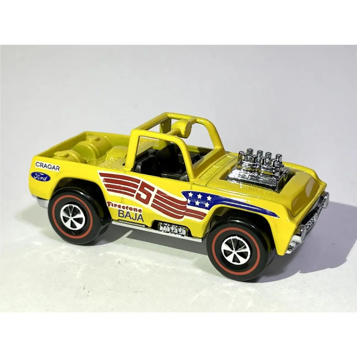 Custom Made Hot Wheels Baja Bruiser Redline Gloss Yellow