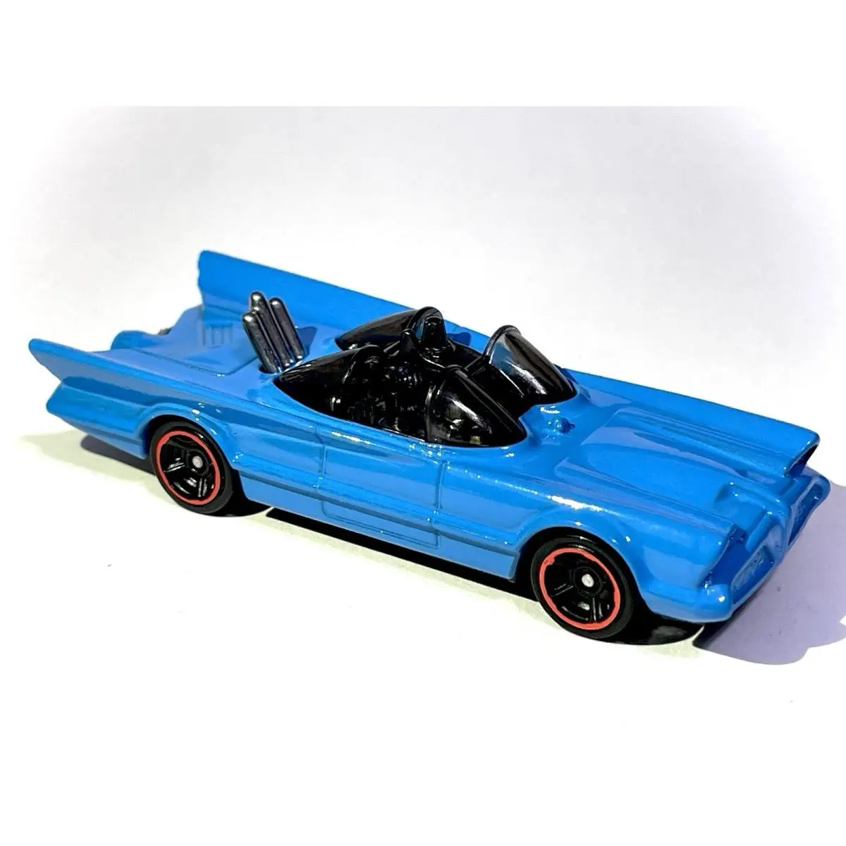 Custom Made Gloss Baby Blue Redline Hot Wheels Batmobile Bat Mobile