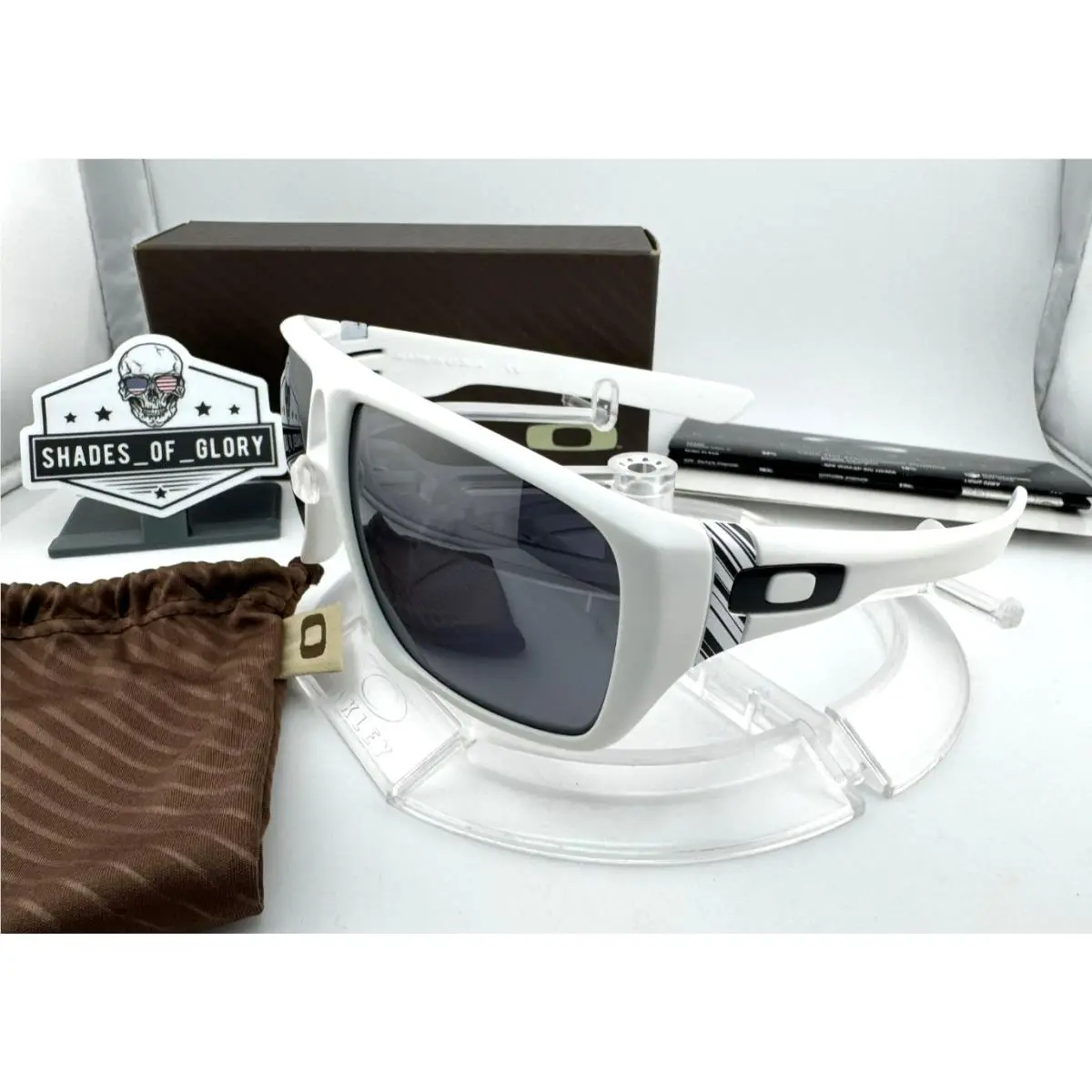 Dispatch Matte White W/ Grey Sunglasses OO9090-03 Rare by Oakley