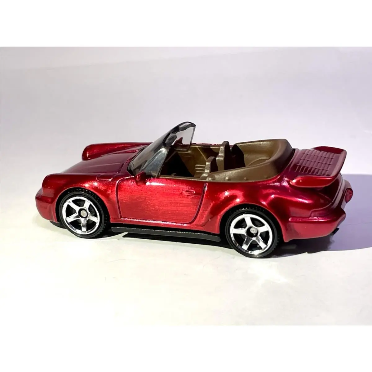 Hot Wheels Porsche 911 Turbo Cabriolet Custom Made Spectraflame Red