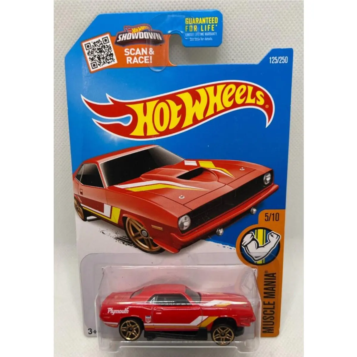 Hot Wheels 70 Plymouth Aar Cuda Muscle Mania Error Car