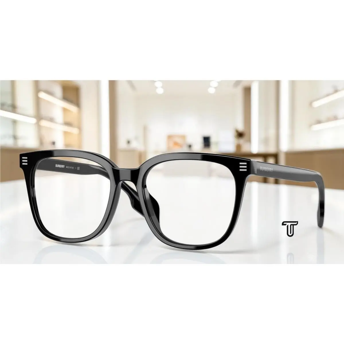 Burberry BE2361D 3001 Black Demo Lens 53 mm Men`s Eyeglasses