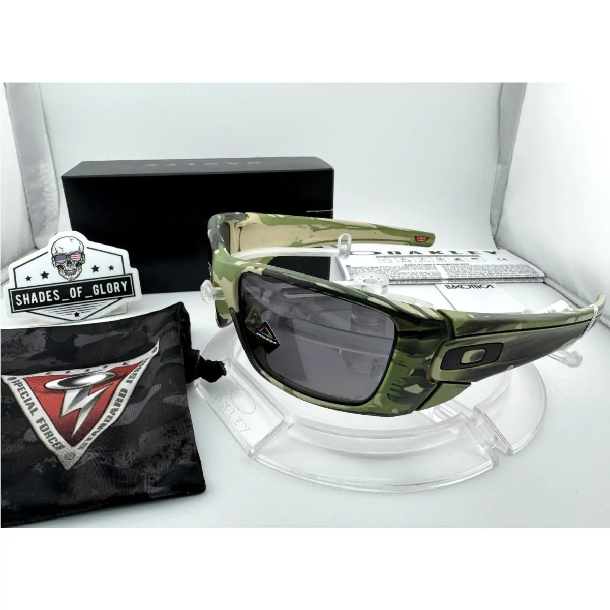 Oakley Fuel Cell SI Woodland Camo Spin Prizm Grey Polarized Sunglasses OO9096-M3