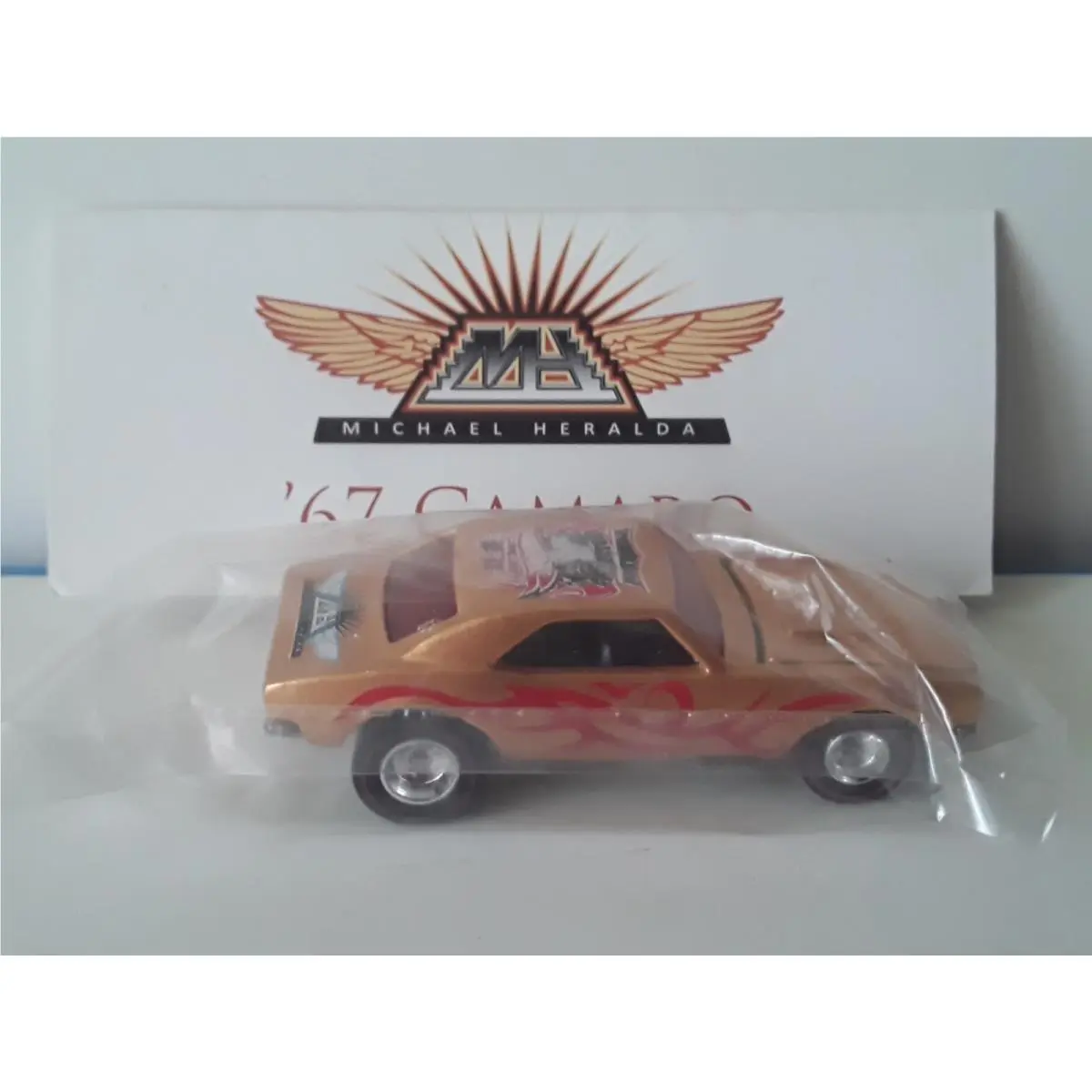 Hot Wheels Michael Heralda `67 Camaro Gold In Baggie 11th Annual Nationals