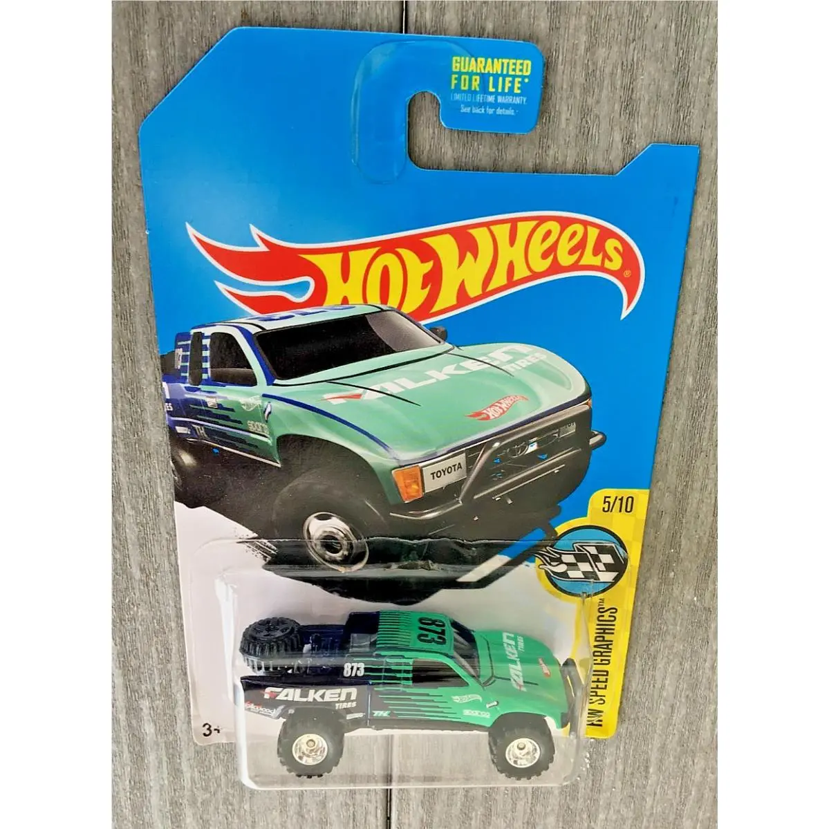2017 Hot Wheels Super Treasure Hunt Toyota Off-road Truck 78 Green Falken Moc
