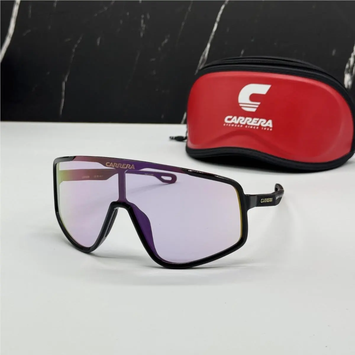 Carrera 4017/S 807 Purpler Black Unisex Mask Sunglasses
