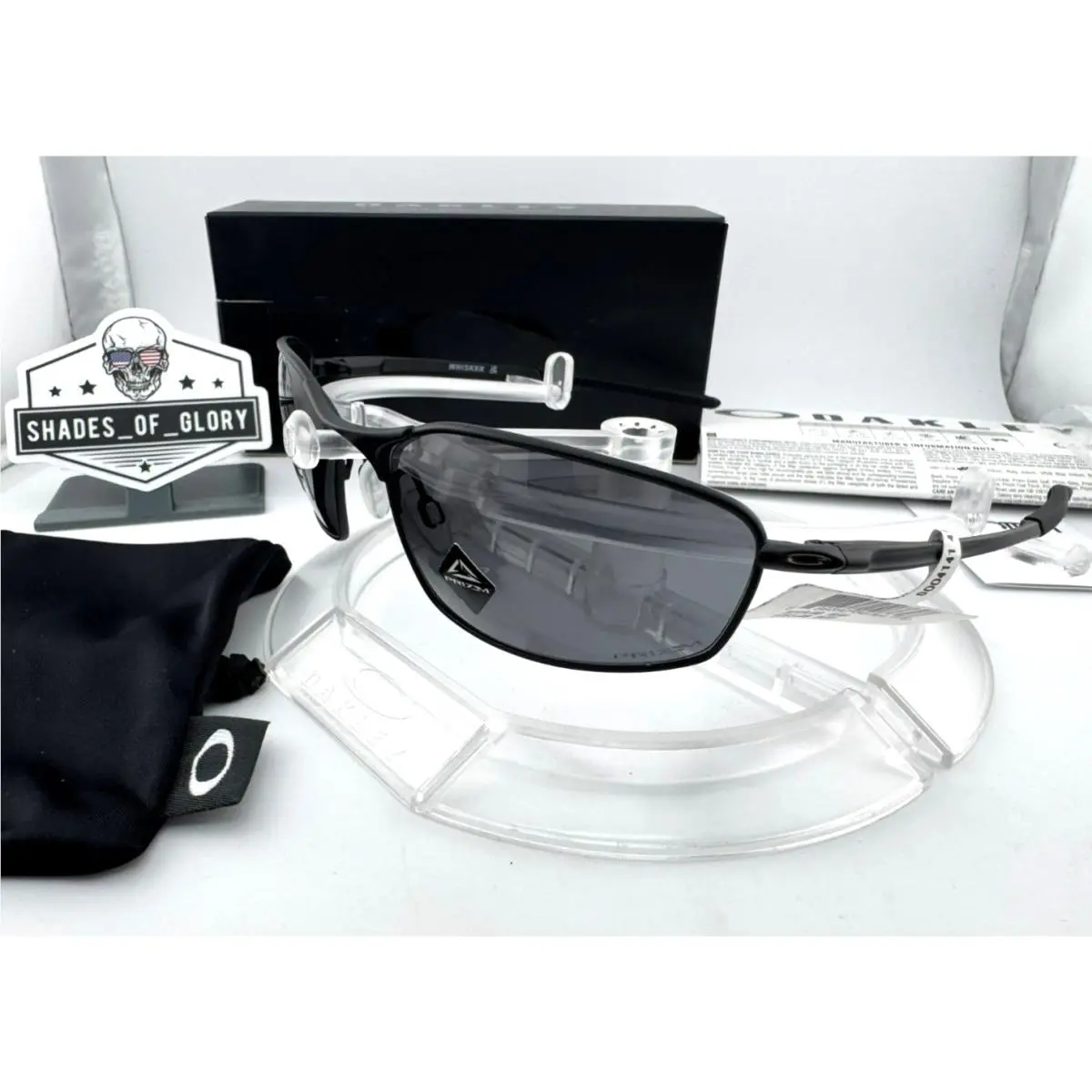 Whisker SI Matte Black W/ Prizm Grey Wire Sunglasses OO4141-06 Standard by Oakley