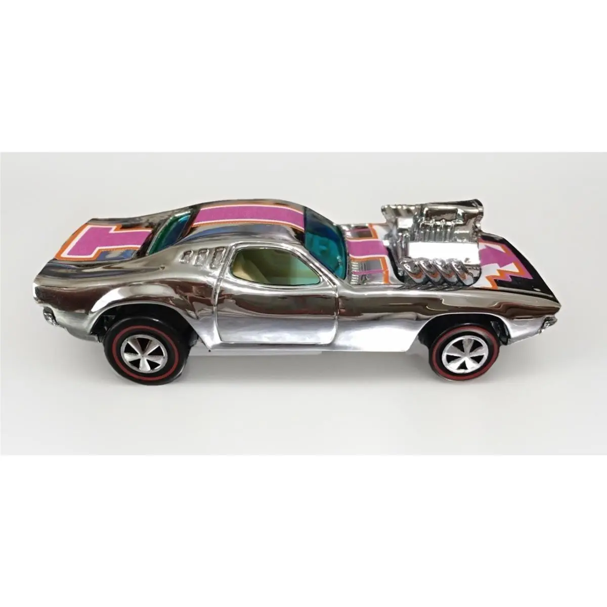 Custom Hot Wheels Rodger Dodger - Polished Chrome Redline - Wow ⭐ ⭐