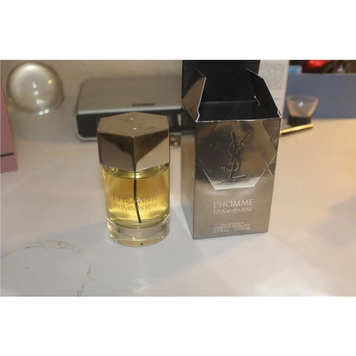 Vintage Full Bottle L`homme 3.3oz Yves Saint Laurent Ysl Rare Batch 0aba Edt