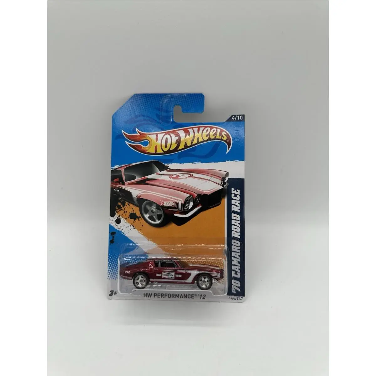 Hot Wheels 2012 Super Treasure Hunt `70 Camaro Road Race Red with Protector