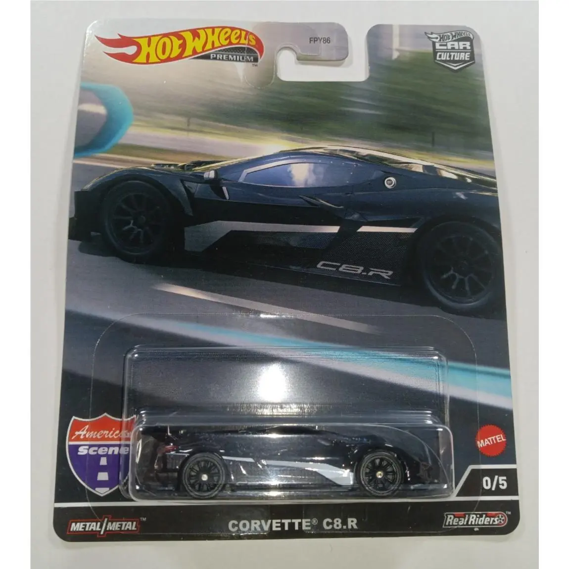 Hot Wheels 2022 Corvette C8.R Car Culture American Scene Real Riders Chase 0/5
