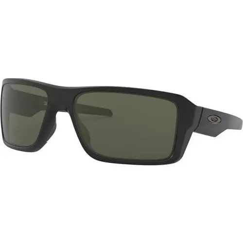 Oakley Mens Oo9380 Double Edge Rectangular Sunglasses - Frame: Black, Lens: Blue
