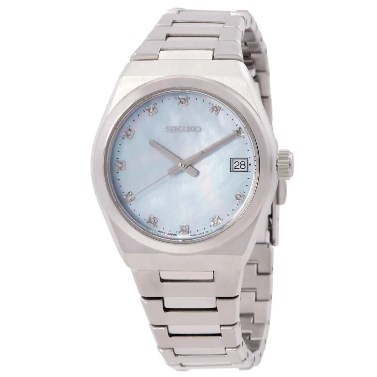 Seiko SUR603P1 Blue Mop Dial 34 mm Women`s Watch