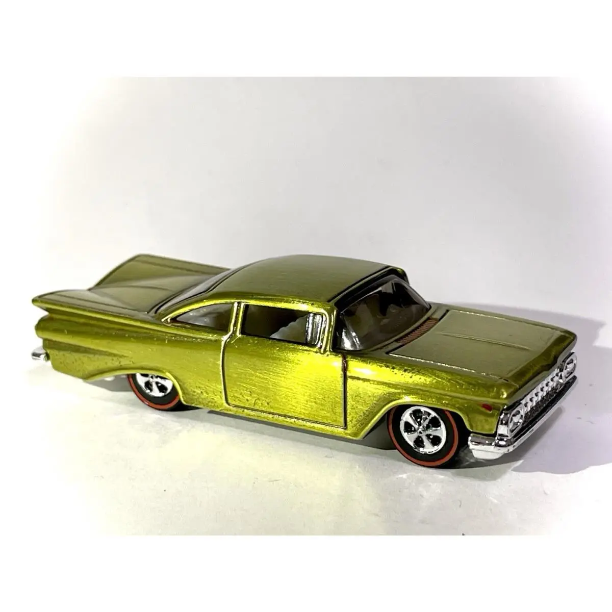 Custom Made Redline Hot Wheels 59 Chevy Impala Spectraflame Yellow