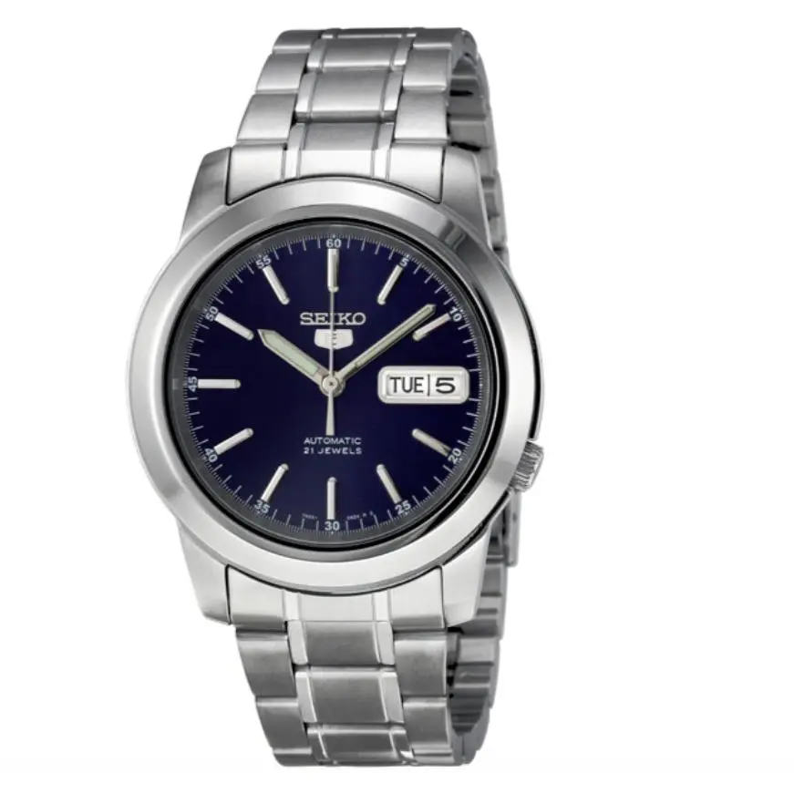 Men’s 5 Automatic Blue Dial Stainless Steel Watch - SNKE51K1 by Seiko