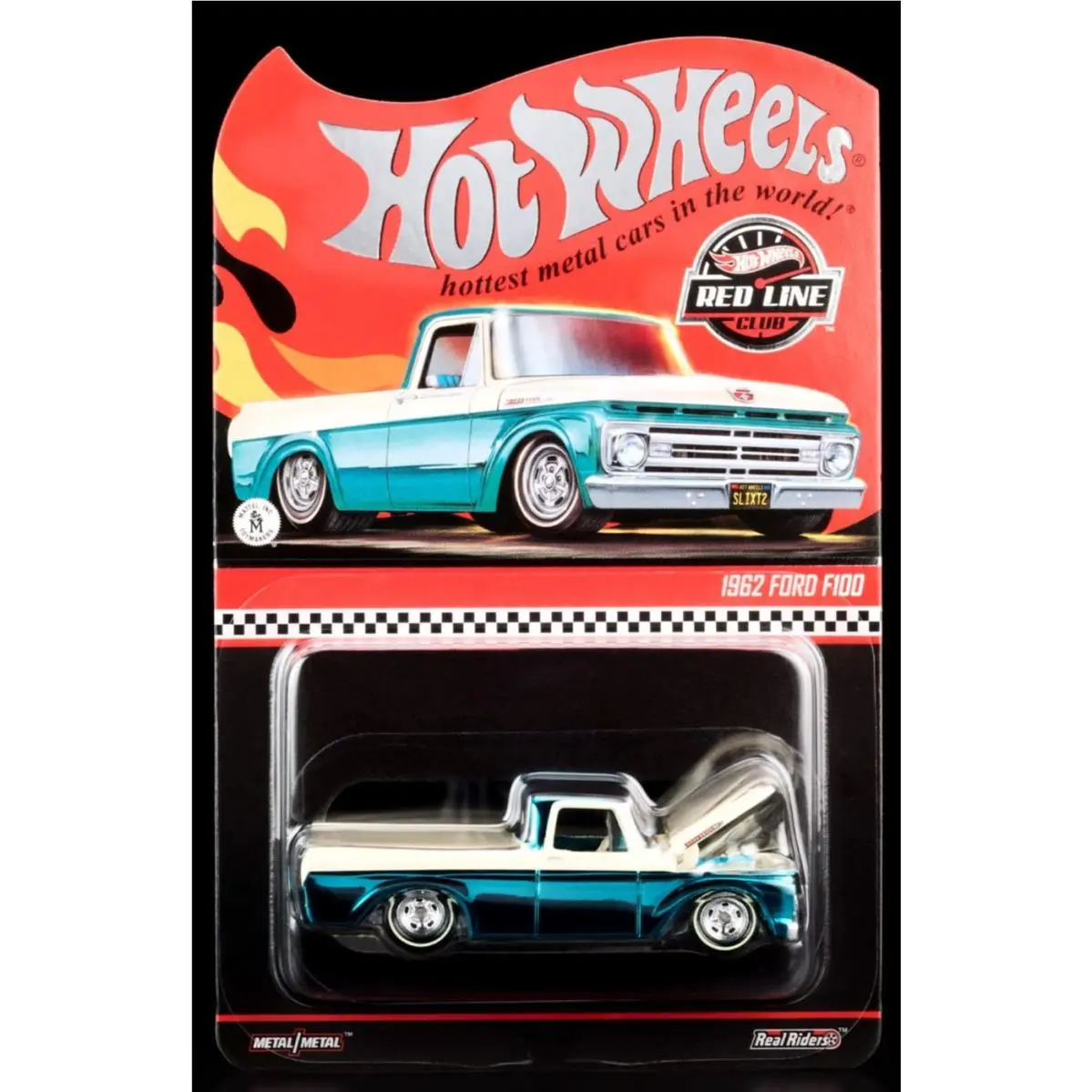 Hot Wheels Collectors Rlc Exclusive Blue White 1962 Ford F-100 Pickup Truck