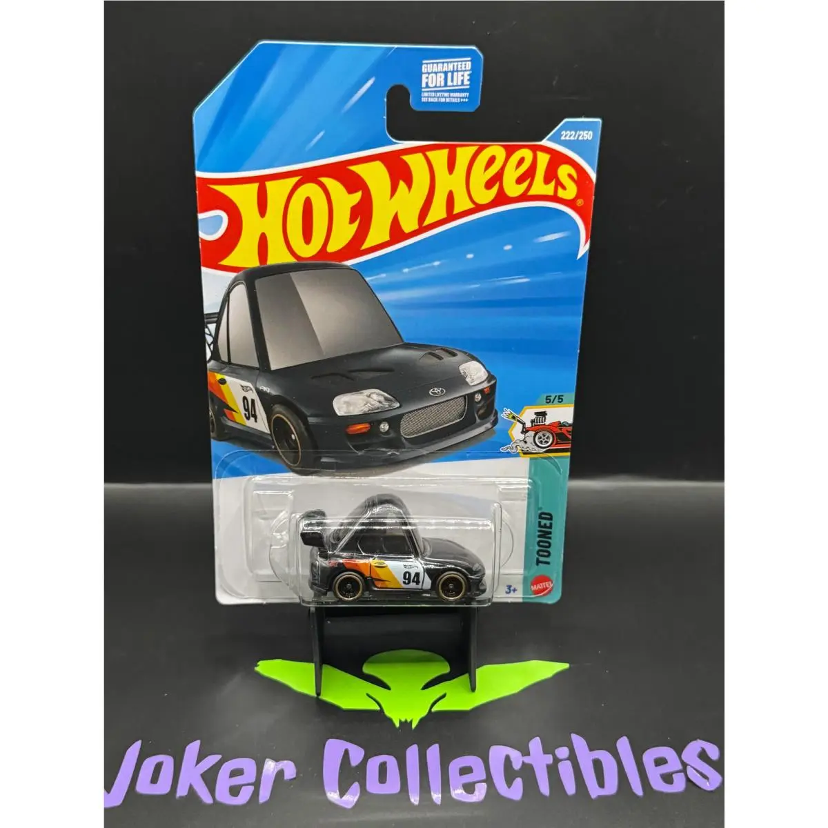 Hot Wheels 2026 Super Treasure Hunt Black `94 Toyota Supra 222/250 Tooned 5/5 K