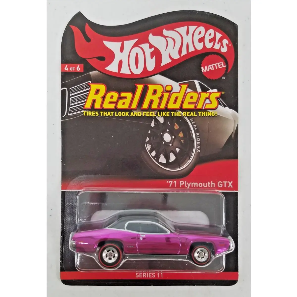 Hot Wheels Rlc Real Riders `71 Plymouth Gtx Series 11 Limited 2709/4000 Noc