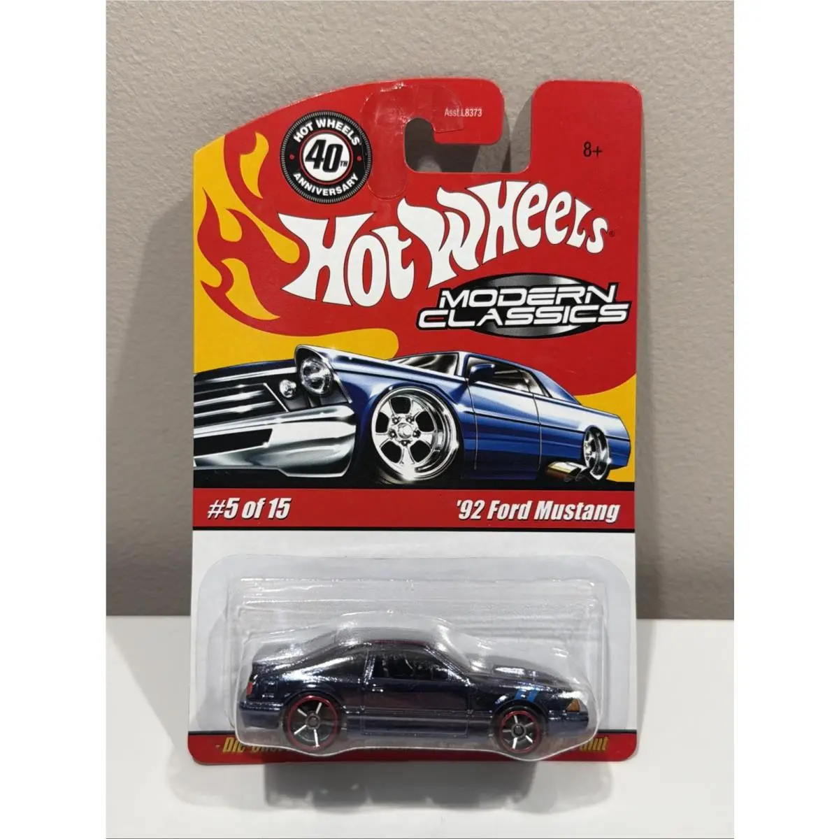 2007 Hot Wheels Modern Classics `92 Ford Mustang Dark Blue Spectraflame K20