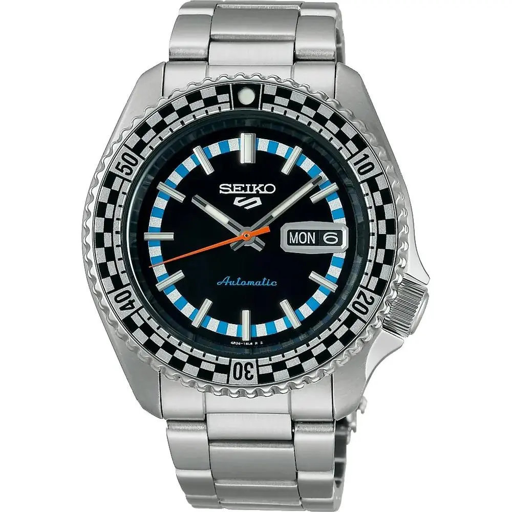 Seiko SRPK67K1 SRPK67 43mm Men Automatic Stainless Rotating Date 100m WR