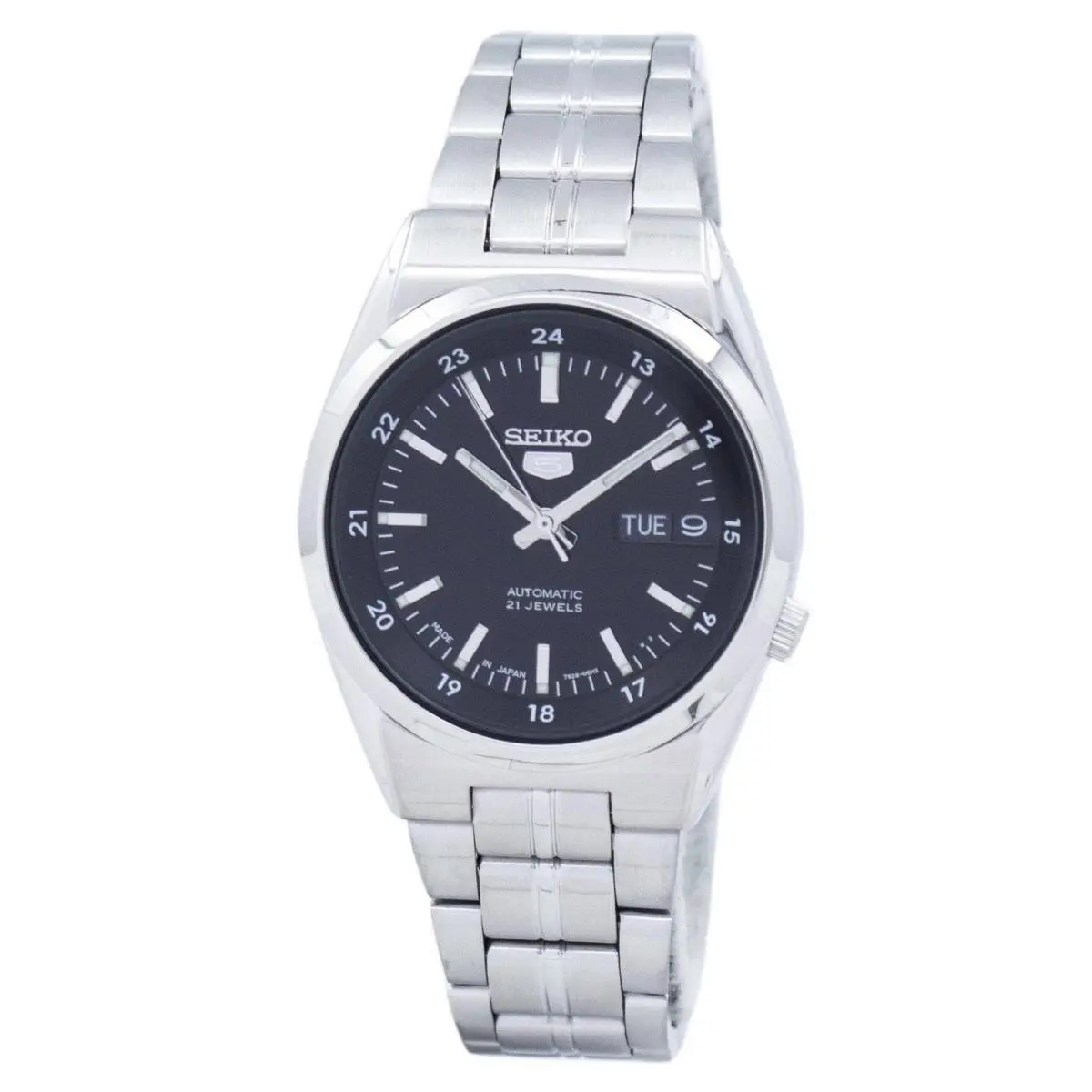 Seiko 5 Automatic Japan Made Stainless Steel 21 Jewels SNK567J1 30M Mens Watch