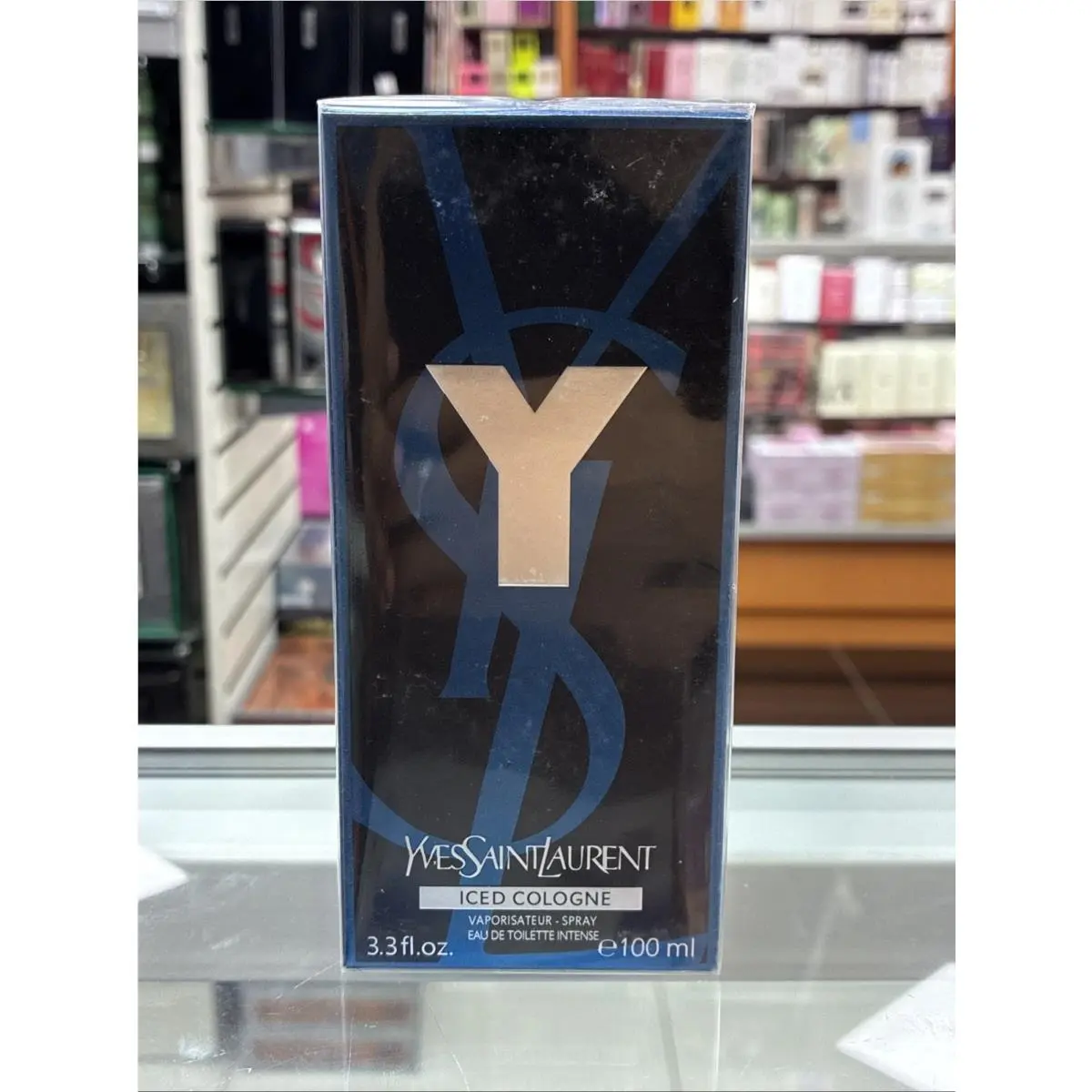 Y Iced Cologne by Yves Saint Laurent 3.3oz Edt Intense For Men Box