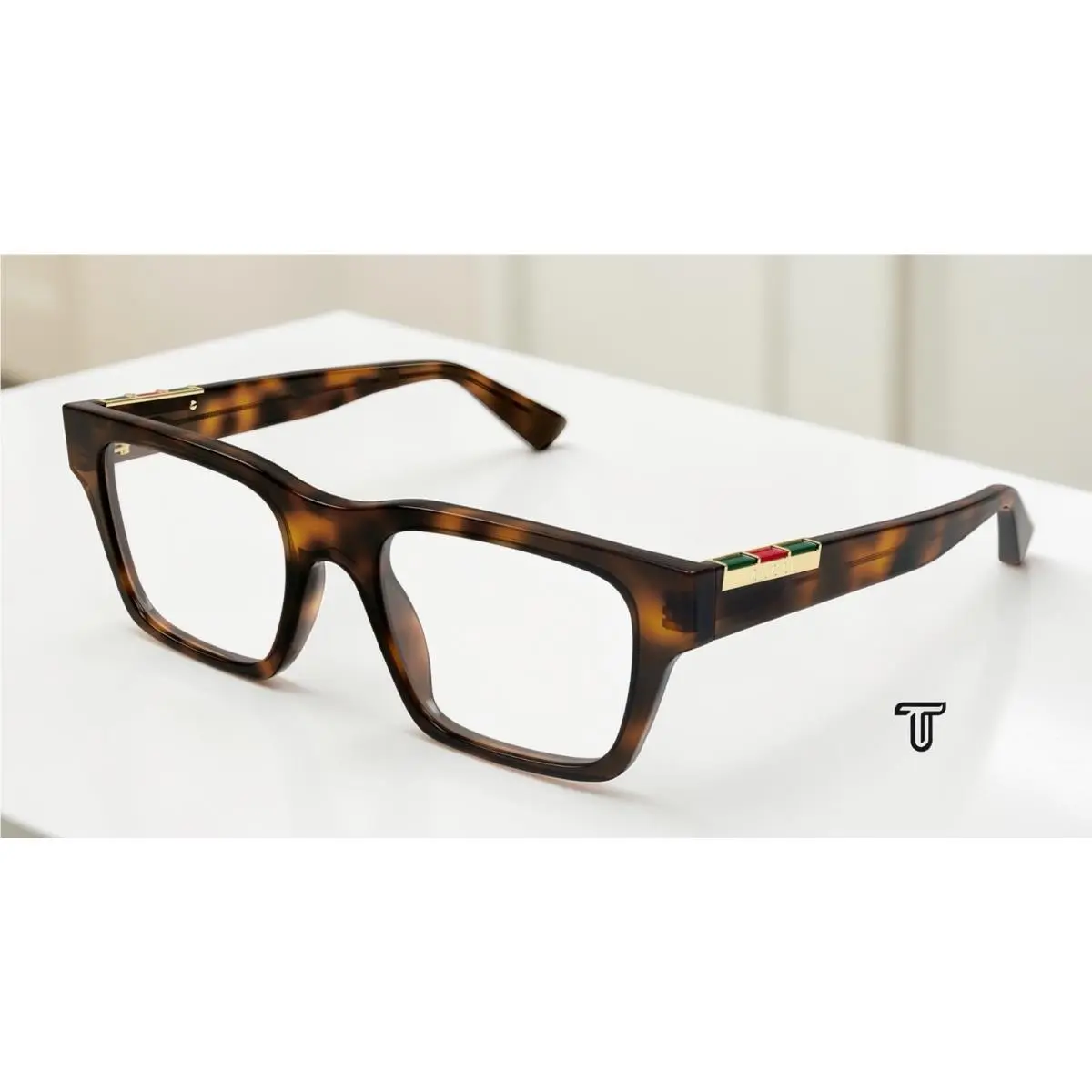 Gucci GG1889O 008 Rectangular Squared Havana Demo Lens 53 mm Men`s Eyeglasses
