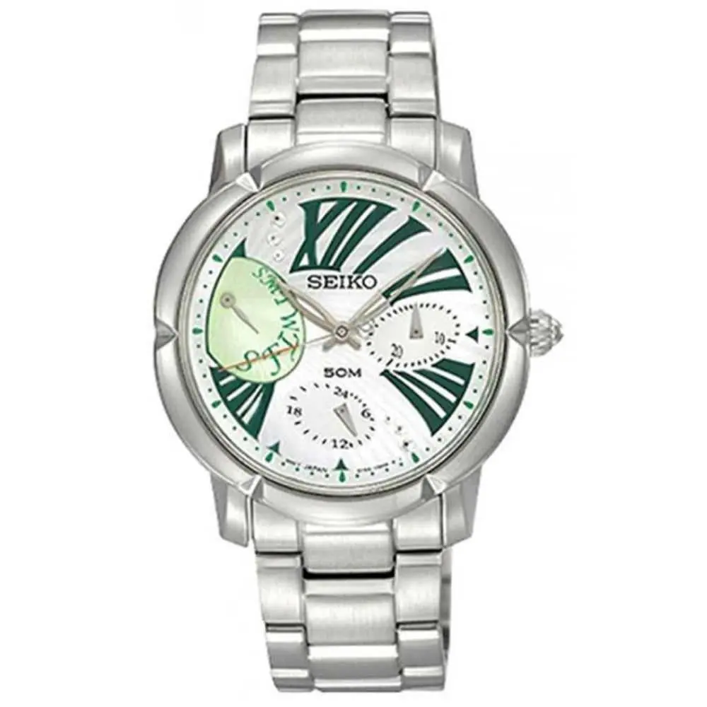 Seiko Criteria SNT879P1 Quartz Chronograph White Dial Women`s Watch