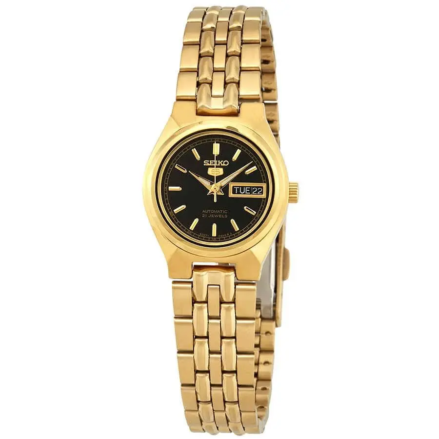 Seiko Series 5 Automatic Black Dial Ladies Watch SYMA06