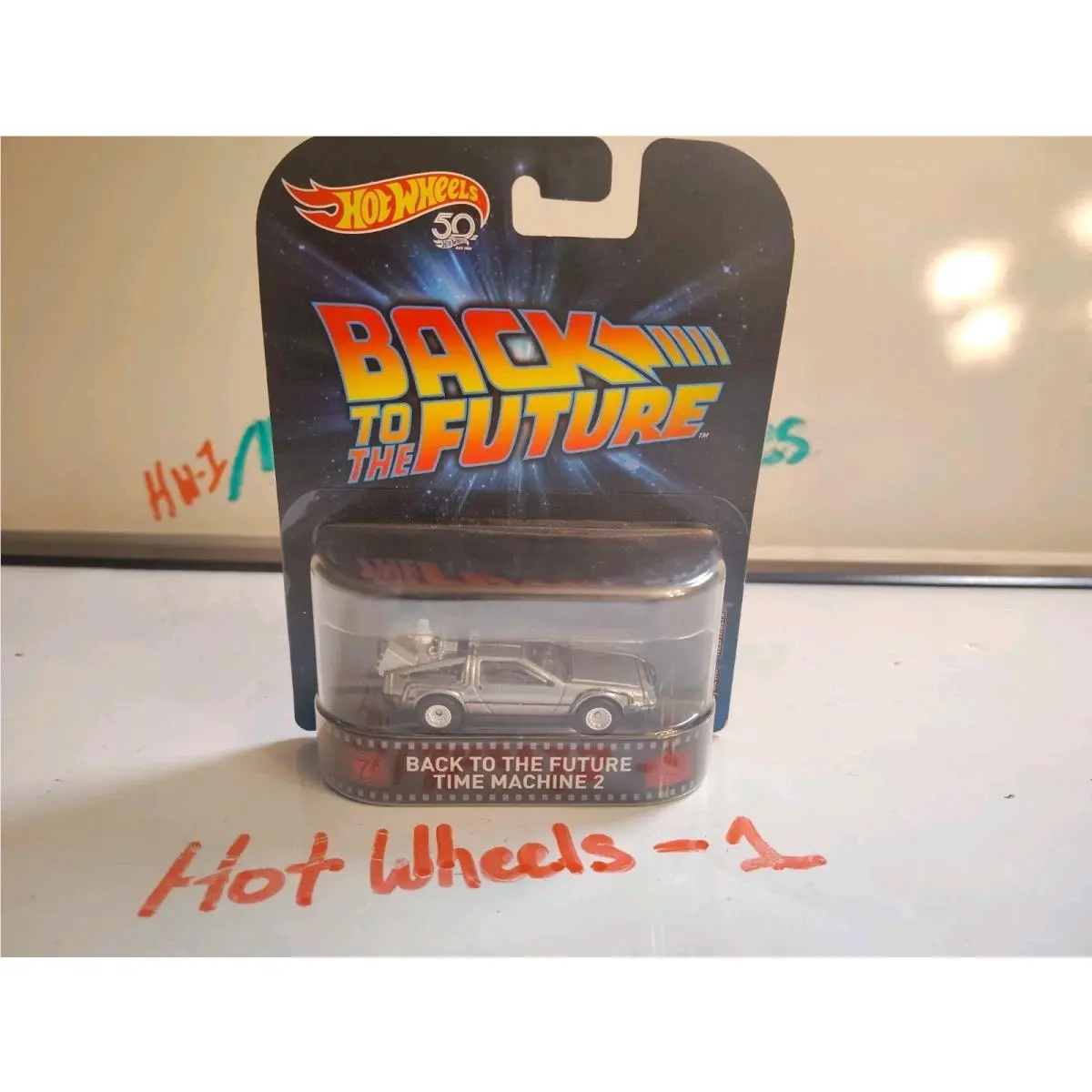 Hot Wheels Back to The Future Time Machine 2 - 50th Anniversary 1:64 Diecast