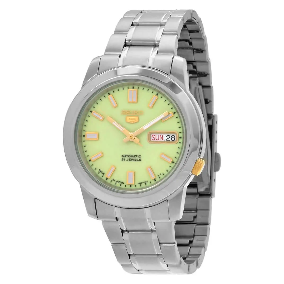 Seiko Series 5 Automatic Green Dial Men`s Watch SNKK19J1
