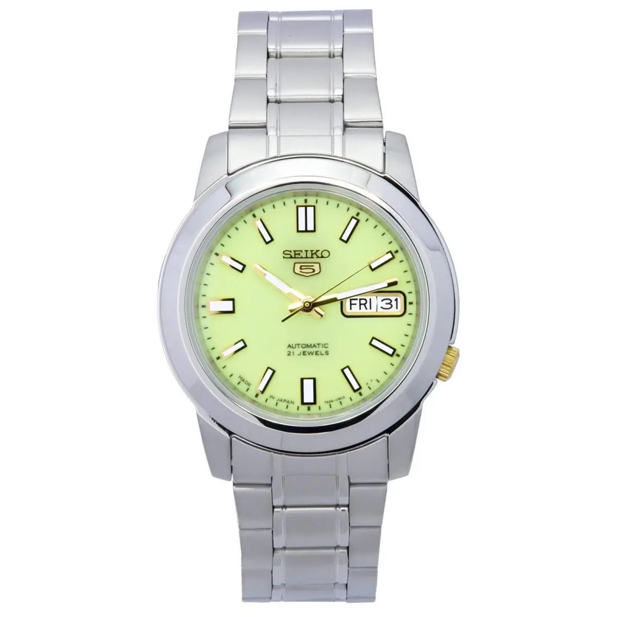 5 Stainless Steel Green Dial Automatic 30M SNKK19J1 Men`s Watch by Seiko