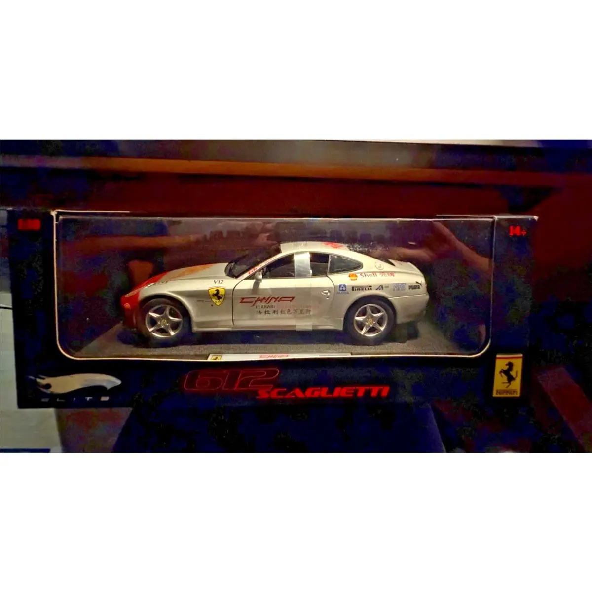 Hot Wheels China Ferrari 612 Scaglietti Elite Series L7129 Nrfb 2007 Gray 1:18