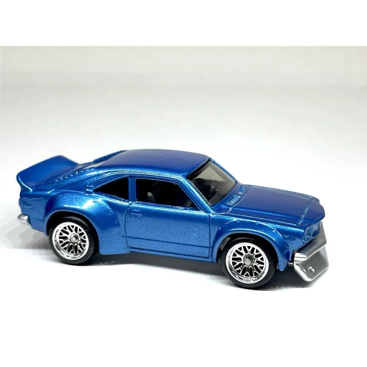 Hot Wheels Mazda RX-3 Custom Made Metallic Flake Blue W/ Real Riders Rubber