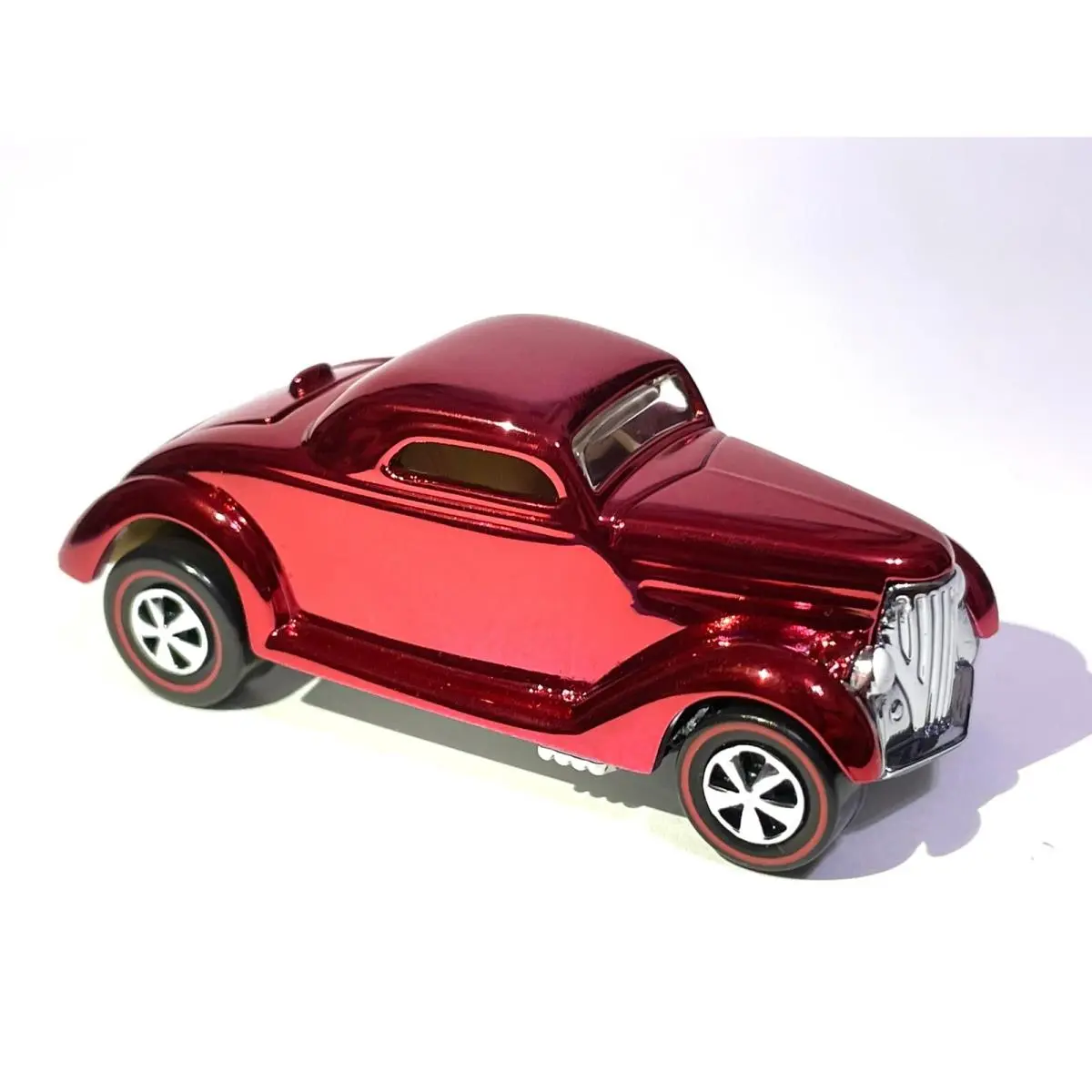 “custom Made” Candy Red Hot Wheels `36 Ford Coupe - Candy Chrome Red