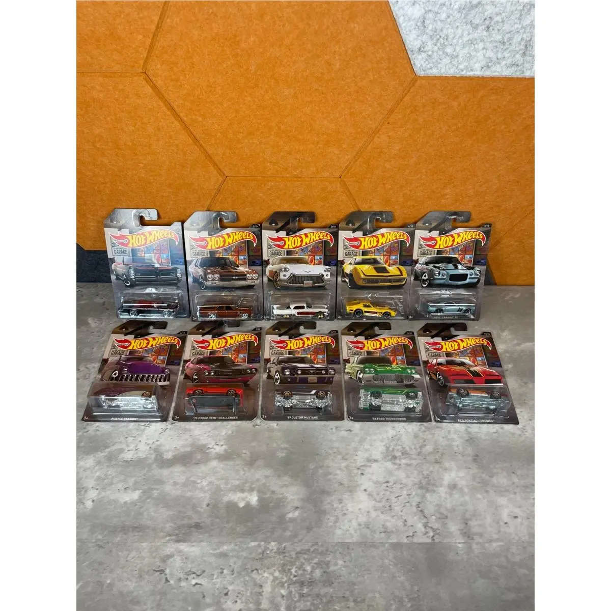Hot Wheels Garage Complete Set 1-10 `67 Pontiac Gto `70 Chevelle SS Read Desc
