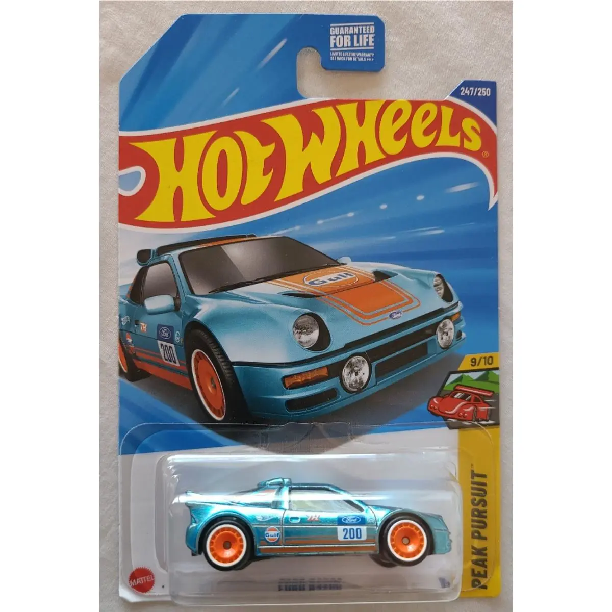 2025 Hot Wheels Super Treasure Hunt Ford RS2000 Gulf Htf 1:64