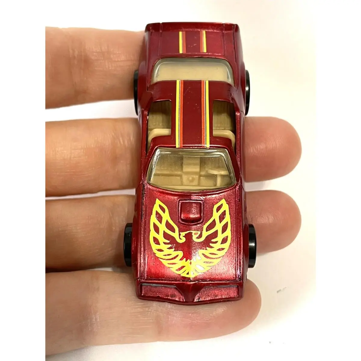 ⬜ ￼ Vintage Hot Wheels Hot Bird - Custom - Spectraflame Red Hotbird