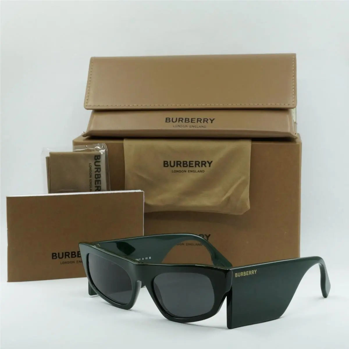 Burberry BE4385 403887 Green/dark Grey 55-19-140 Sunglasses