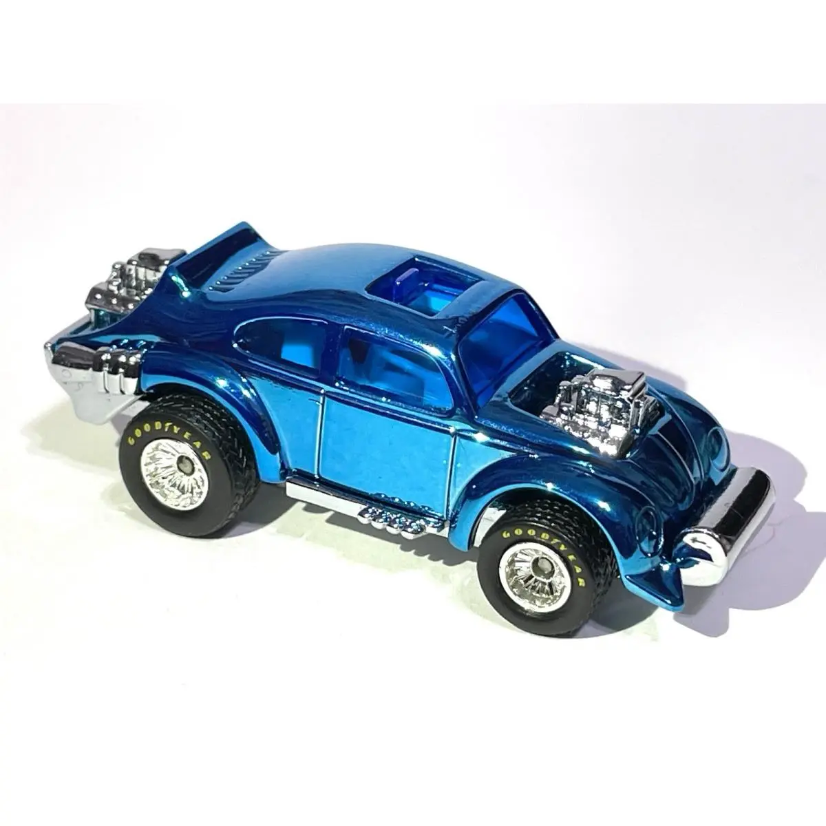 Hot Wheels Custom Made Windex Blue Real Riders Evil Weevil ⬜