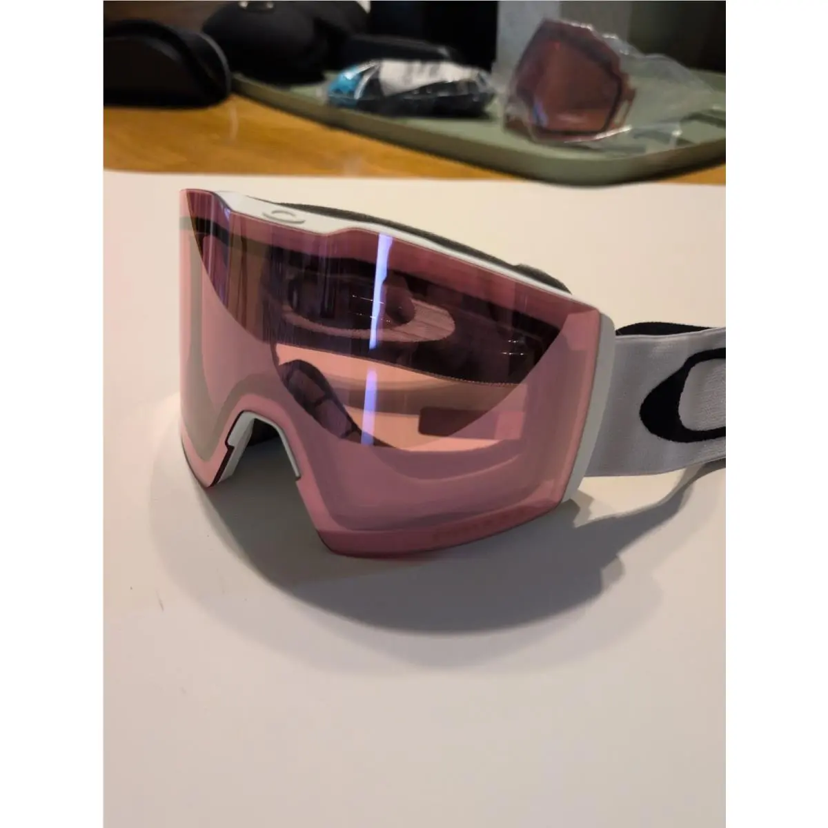 Oakley Fall Line L Snow Goggles White W/ Prizm Hi Pink