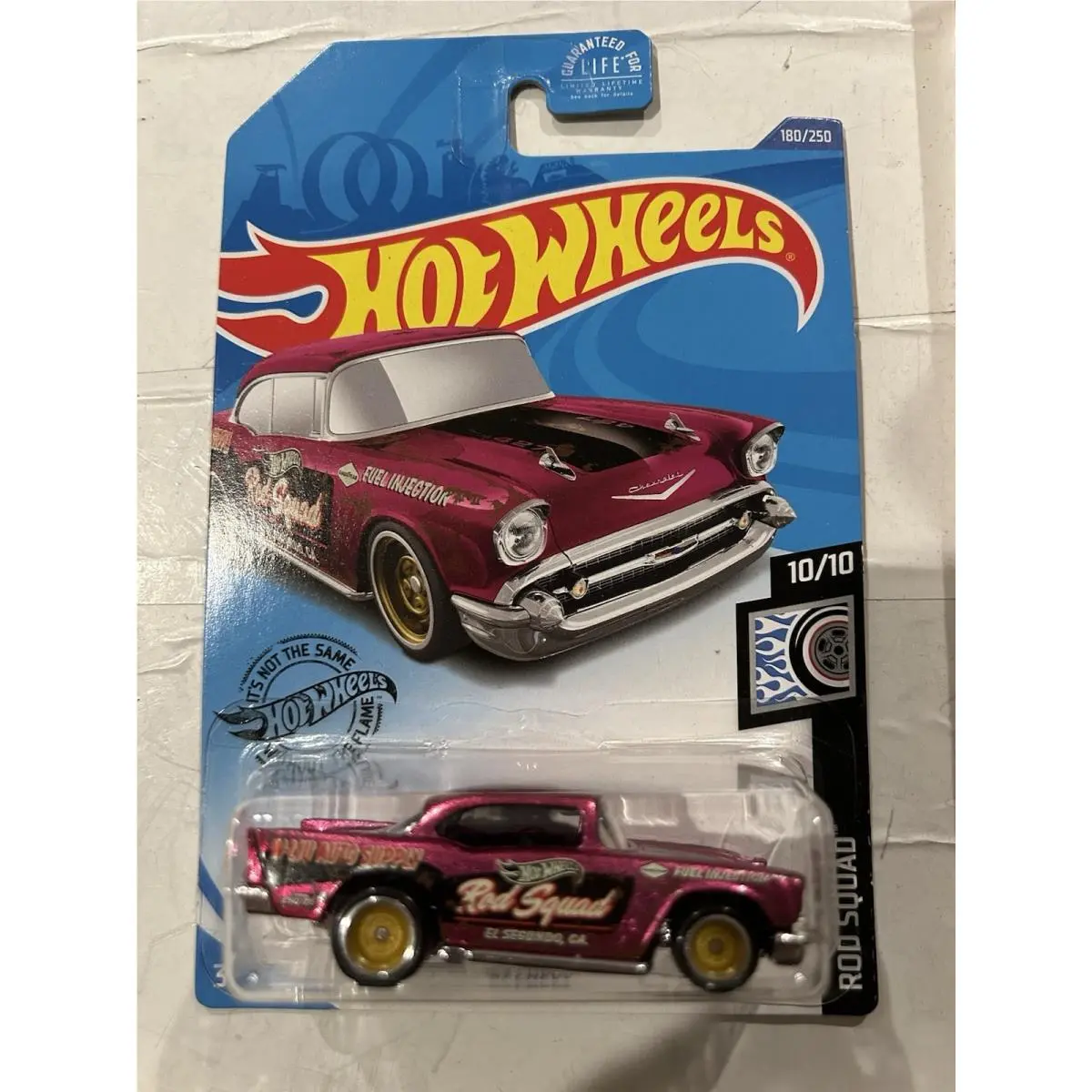 2020 Hot Wheels Super Treasure Hunt - Rod Squad - `57 Chevy - Pink Hot Rod