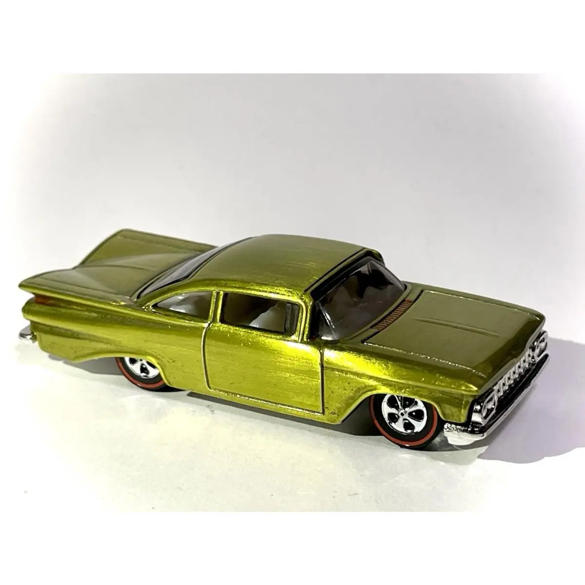 Custom Made Redline Hot Wheels 59 Chevy Impala Spectraflame Yellow